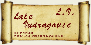 Lale Vudragović vizit kartica